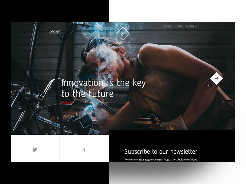 Daily UI #057 - INDUSTRIAL WEB